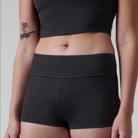 Athleta Swim Nwt Athleta Sand Sprint Short Black Extra Large Poshmark